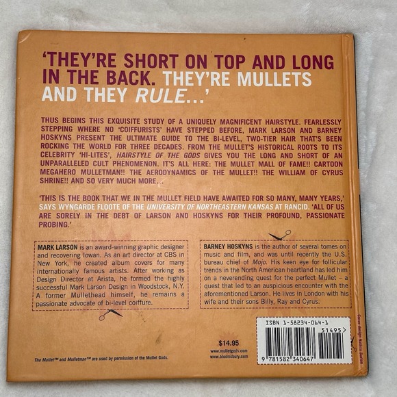 Mullet : Hairstyle of the Gods by Mark Larson and Barney Hoskyns (2000,... - Picture 2 of 3